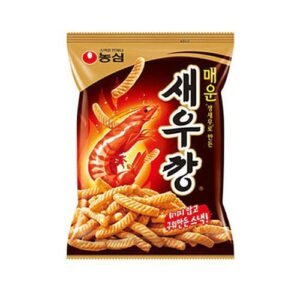 농심 매운 새우깡 Nongshim Shrimp Crackers Spicy Flavor 75 g X 3봉